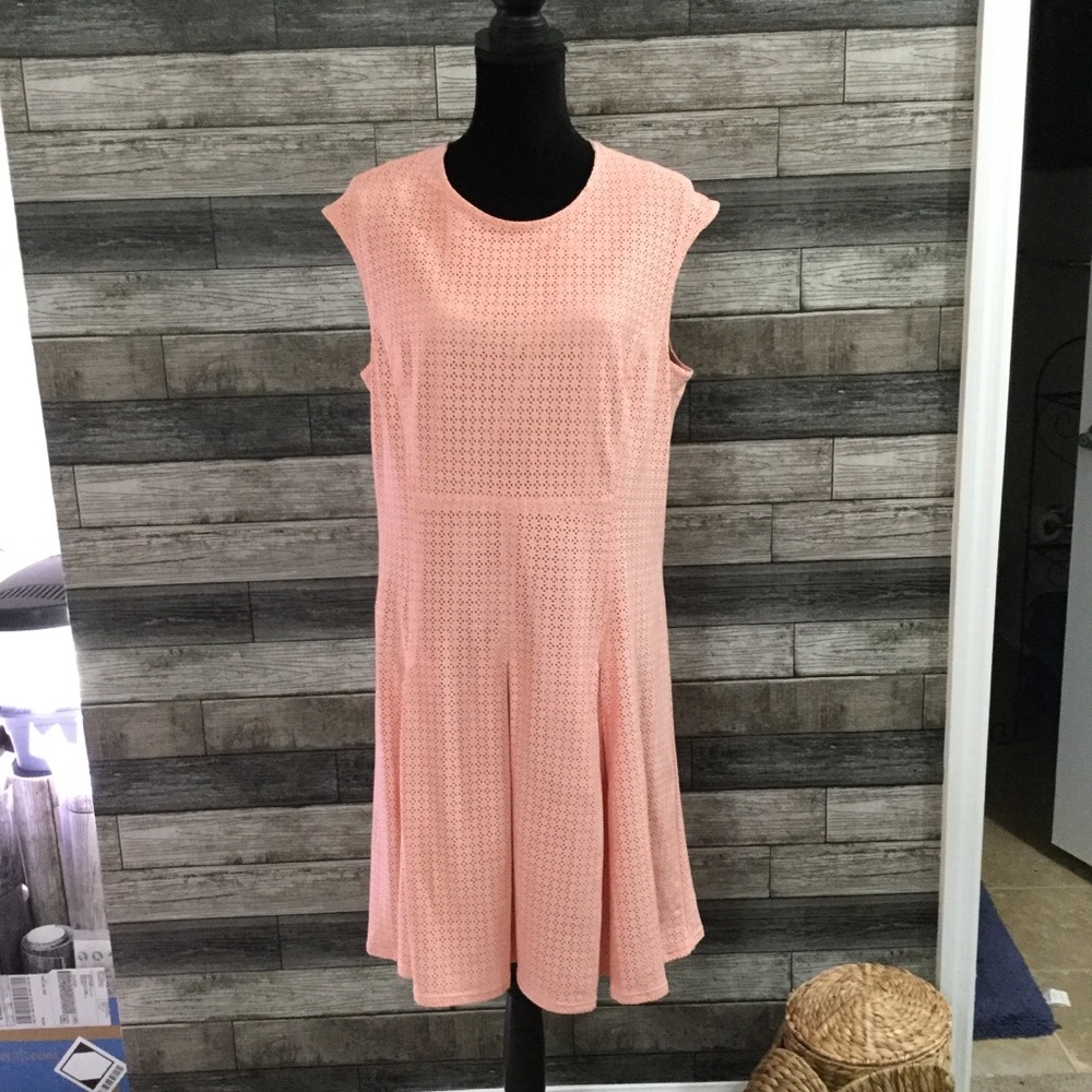 NWT The Limited perforated faux suede dress XL